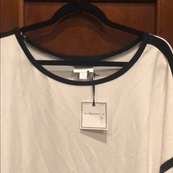 BisouBisou Top. BNWT BLACK/WHITE. SIZE XL - Picture 2 of 8